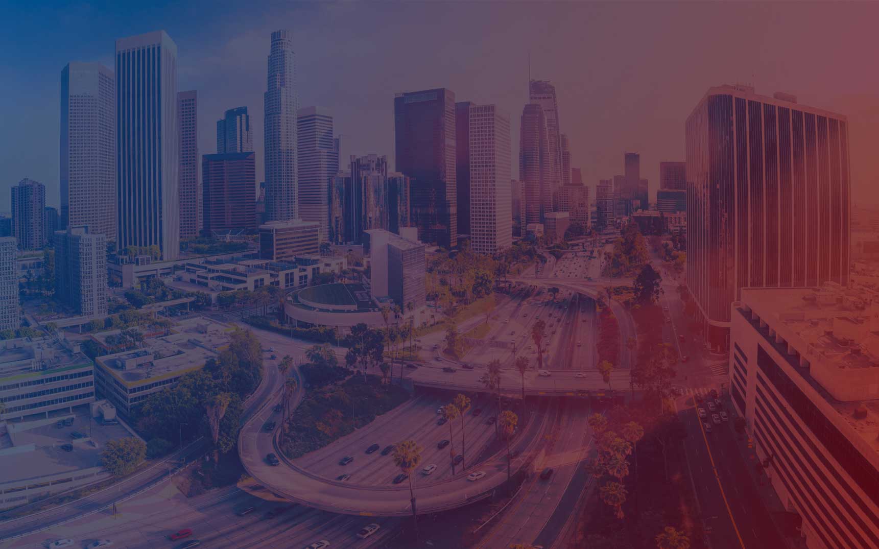 An image of a city with a cityscape in the background.